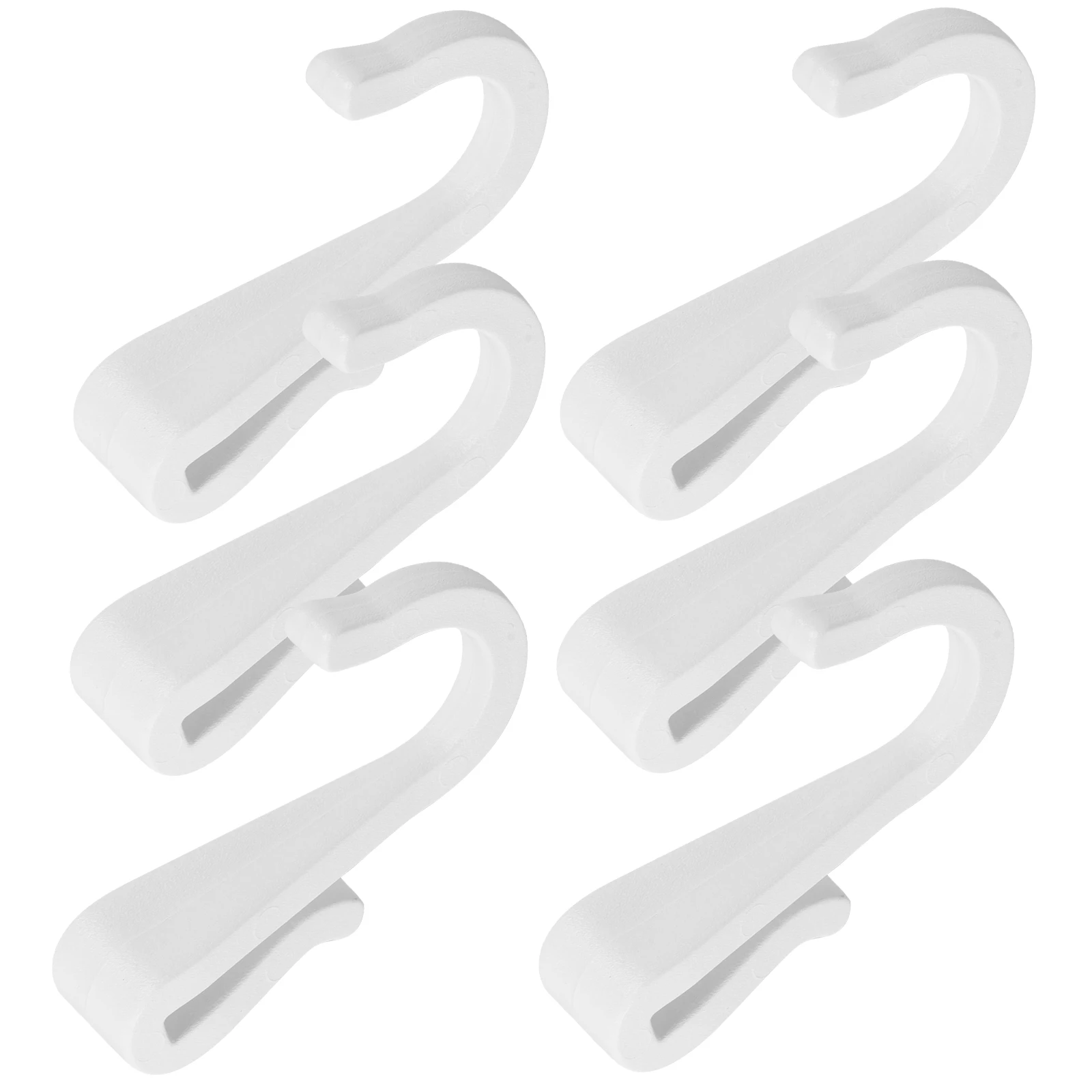 6Pcs Small Plastic S Hooks Multi Purpose Kitchen Hanging Cart Utility Hooks for Organizers Kitchen Hook Utility Hook