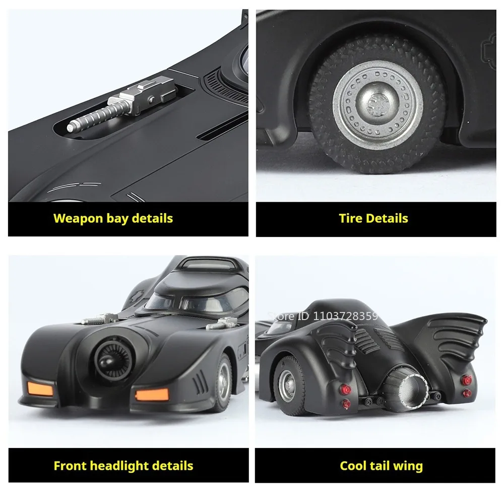 1:32 Bilancia Batmobile 1989 Supercar Modello Giocattoli In Lega Pressofusa Assorbimento Degli Urti Tirare Indietro Suono Luce Giocattolo Supercar Regali Di Natale