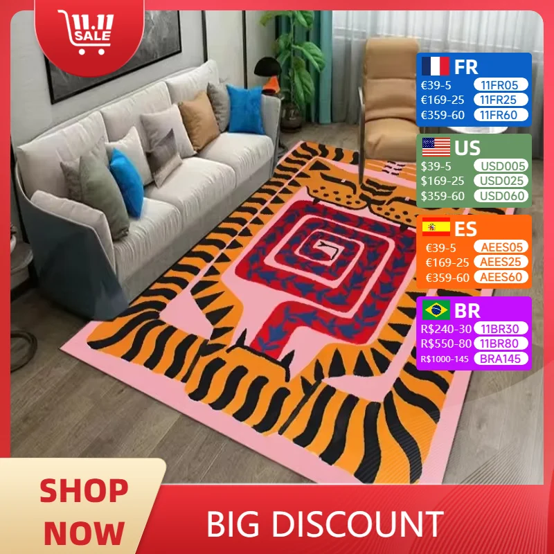 

Carpet for Living Room Fashion Advanced Home Decor Coffee Tables Bedroom Floor Mat Soft Fluffy Large Area Cloakroom Rug Tapis 러그