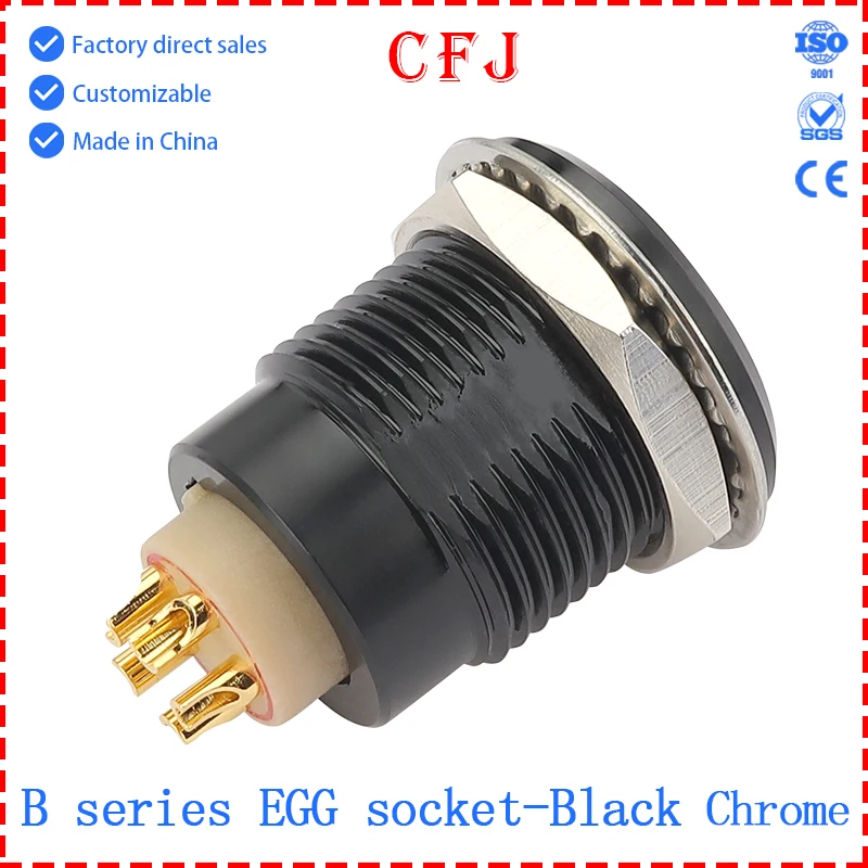 CFJ EGG.1B.2B.302.303.304.305.306.307.308.310.312.314.316.318.319.326 CLL Pin metal circular self-locking female seat