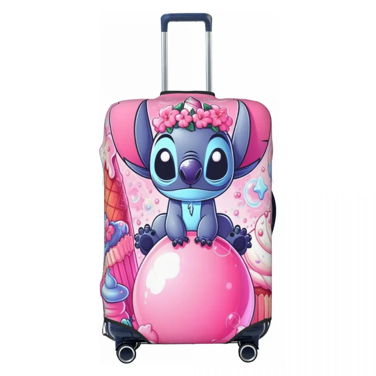 

Custom Cartoon Monster Stitch Luggage Cover Protector Fashion Travel Suitcase Covers for 18-32 Inch