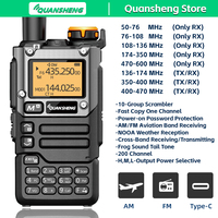 Quansheng UV K5 8 Walkie Talkie Am Fm Communication Two Way Radio Receiver Ham Amateur Long Range Wireless Set Transceiver