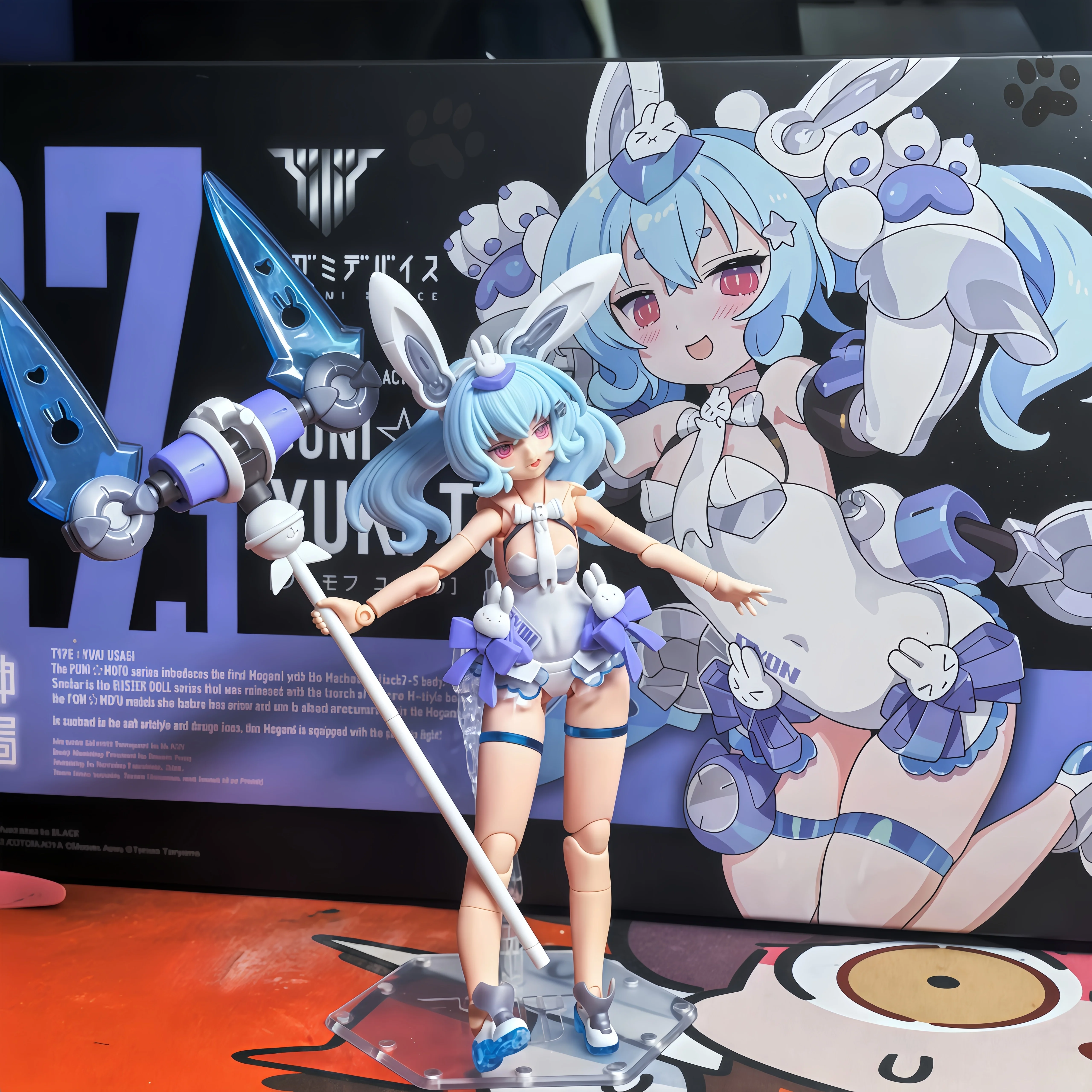 Authentic Original Shouwu Kp789 Goddess Device Punimofu Snow Rabbit Rabbit Rabbit Mother Machine Mother Movable Assembly Model