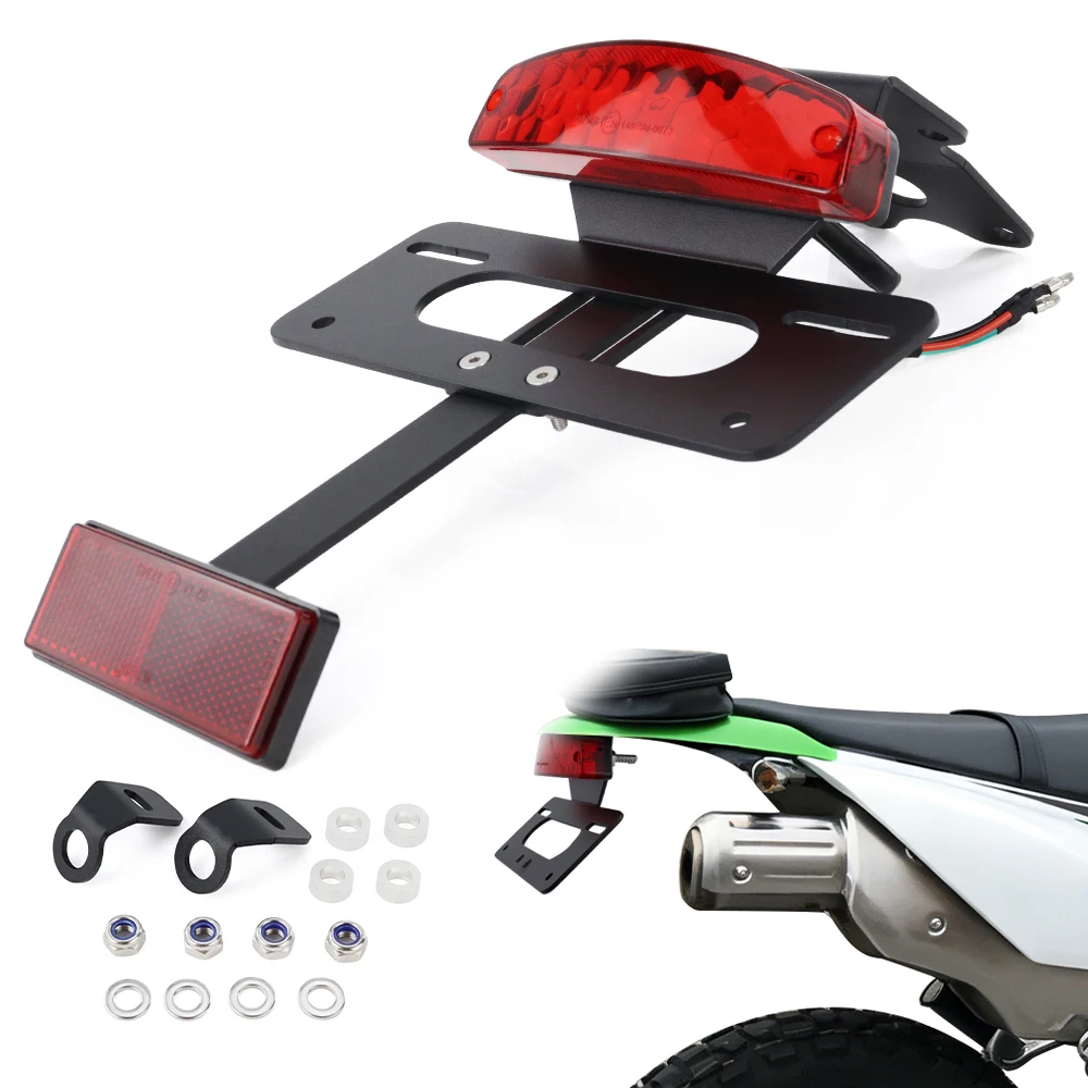 Rear Tail Tidy Fender Eliminator Kit License Plate Holder Bracket Fit For Kawasaki KLX150 KLX 125 D-TRACKER 125 2010-2022