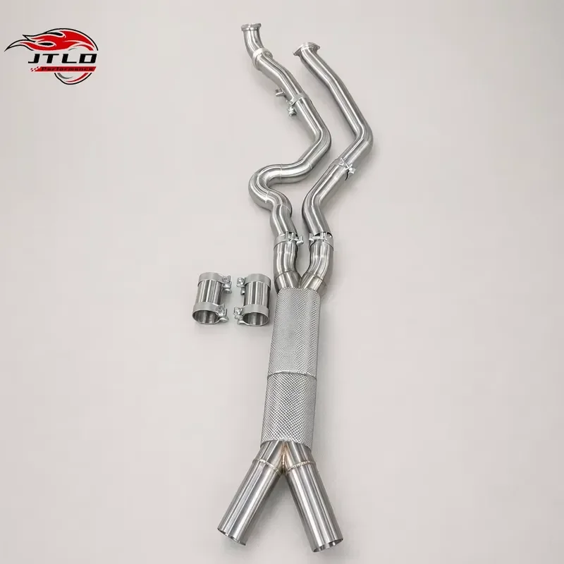 Stainless Steel Exhaust Center Mid Pipe for BMW G80 M3 G82 G83 M4 Competition S58 3.0T Performance Upgrade