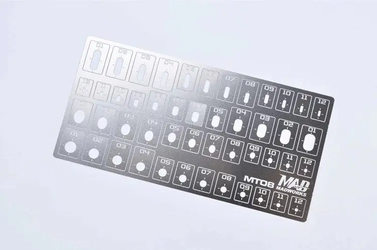 Basic Shape Engraved Line Template MT08/MT09/MT10  MADWORKS 3D Printer Parts