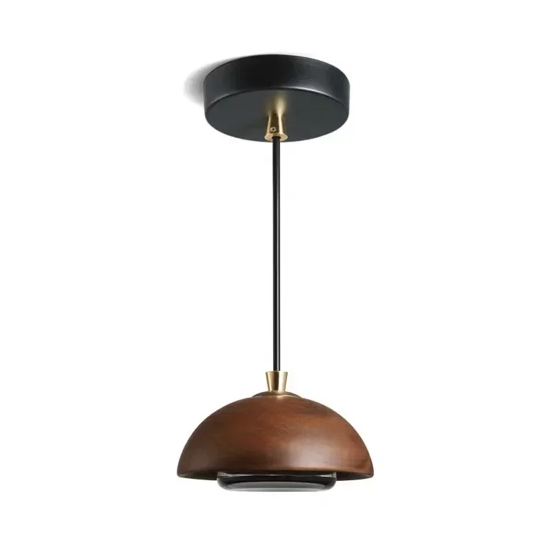 Nordic Modern LED Pendant Lamp Wood Bar Kitchen Island Hanging Light Restaurant Coffee Shop Loft Home Decoration Indoor Lighting