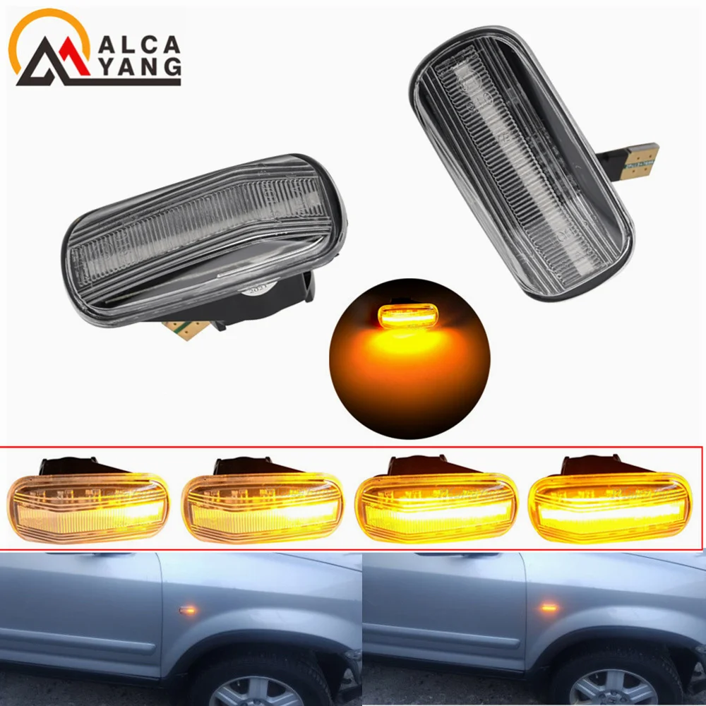 2pcs Car LED Dynamic Side Marker Indicator Light For Honda Civic City Jazz Stream CR V Odyssey Signal Lamps Assembly