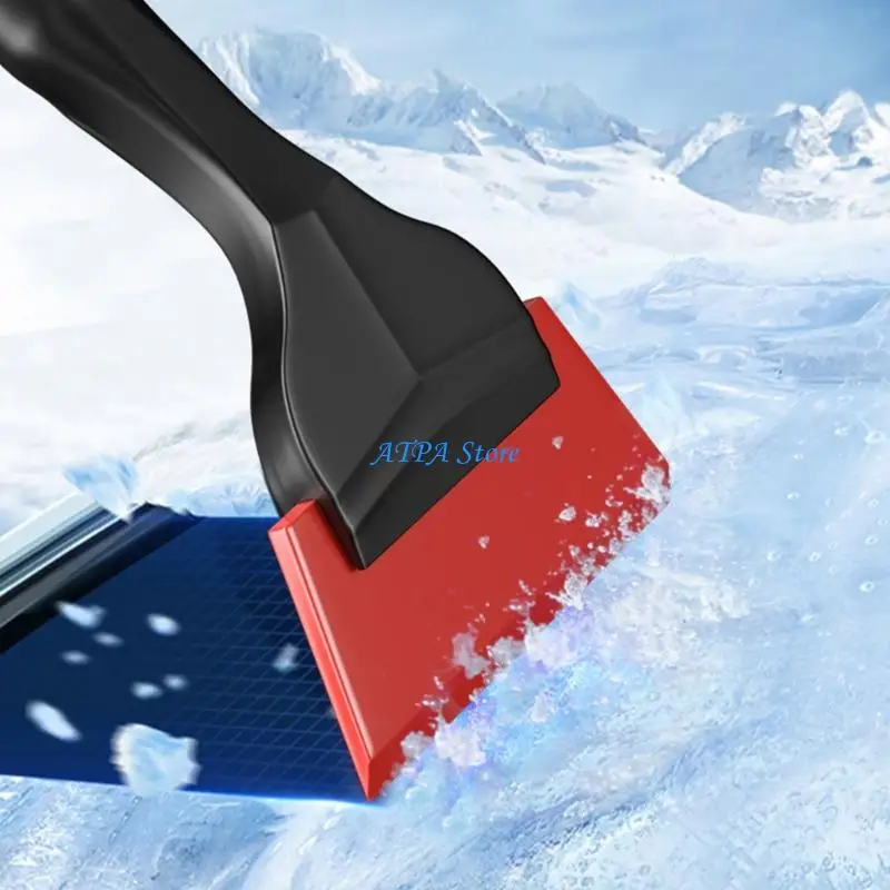 

U13C Portable Ice Scraper Car Windshield Wipe Scraper Ice Remover with Foam Handle Car Windscreen Ice Scraper Snow Shovel