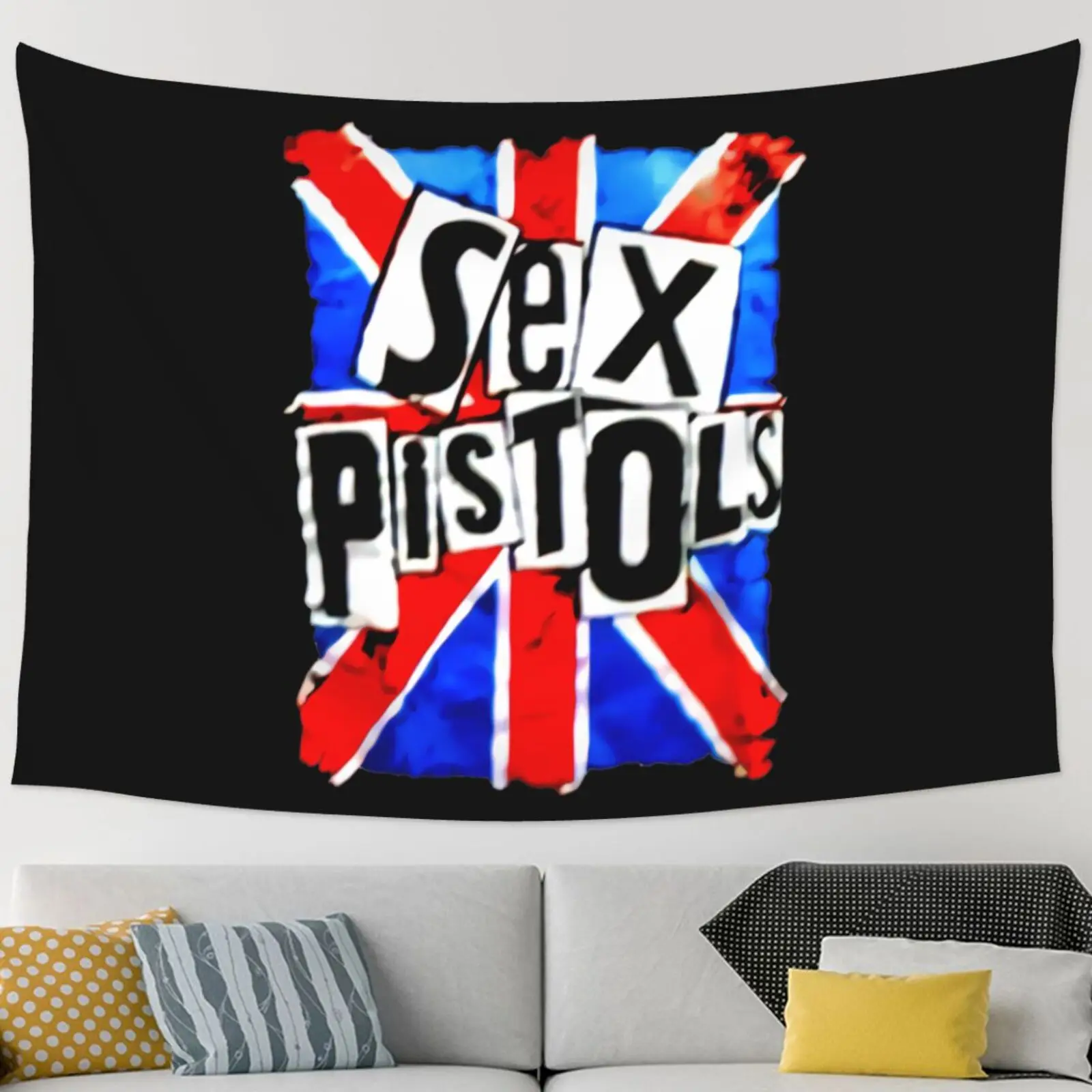 Sex Pistols Punk Rock Band Tapestry Wall Hanging For Home Wall Decoration Mushroom Bedroom Carpet