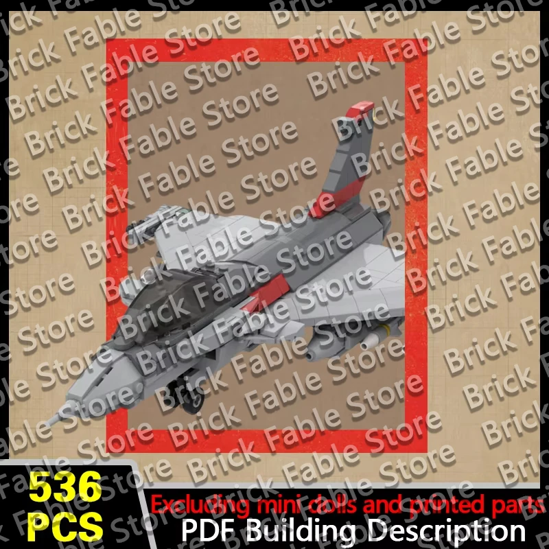 QWERT Military Fighter Jet Model MOC Building Bricks War Equipment Style Modular Technology Gifts Holiday Assemble Toys Suit