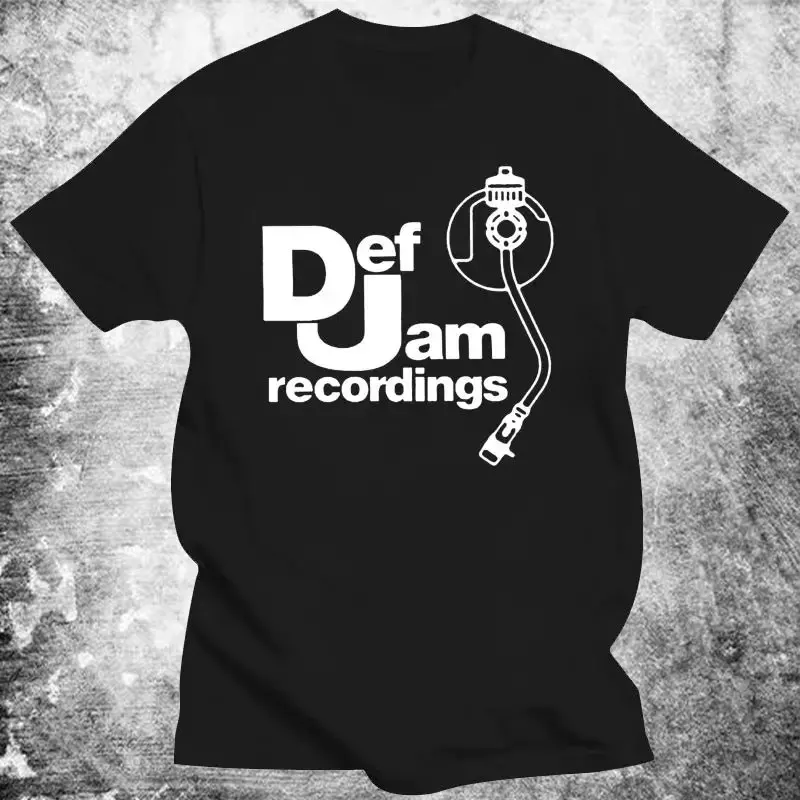 

Мужская одежда с винтажным принтом DEF JAM Recordings Logo Классическая футболка в стиле рэп, хип-хоп NAS Классические женские топы высокого качества
