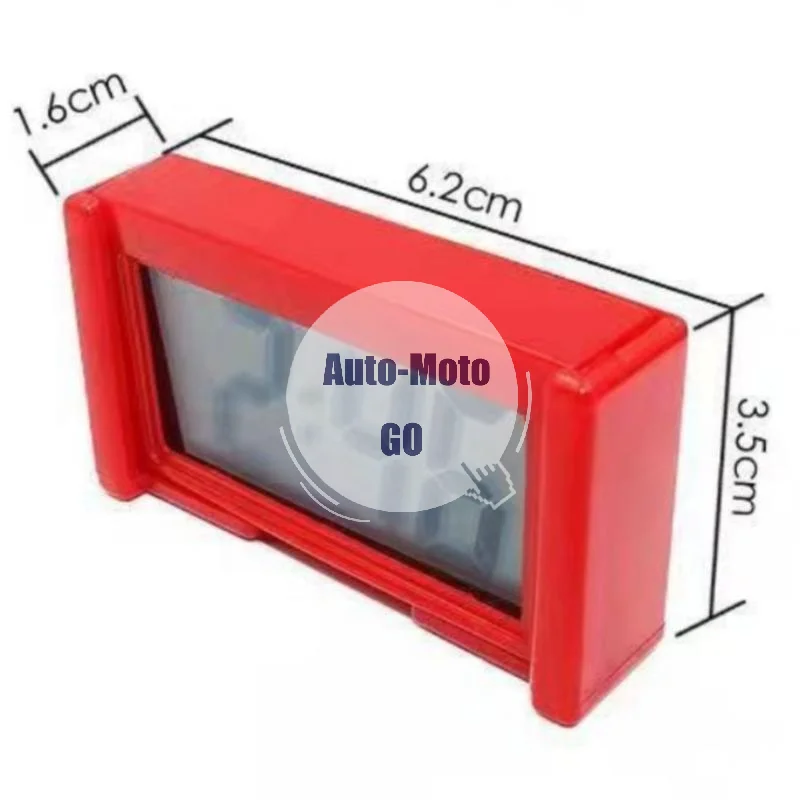 Compact Digital Car Clock Large HD Screen Self-adhesive Dashboard Electronic Clock for Auto Truck SUV Van Accessory