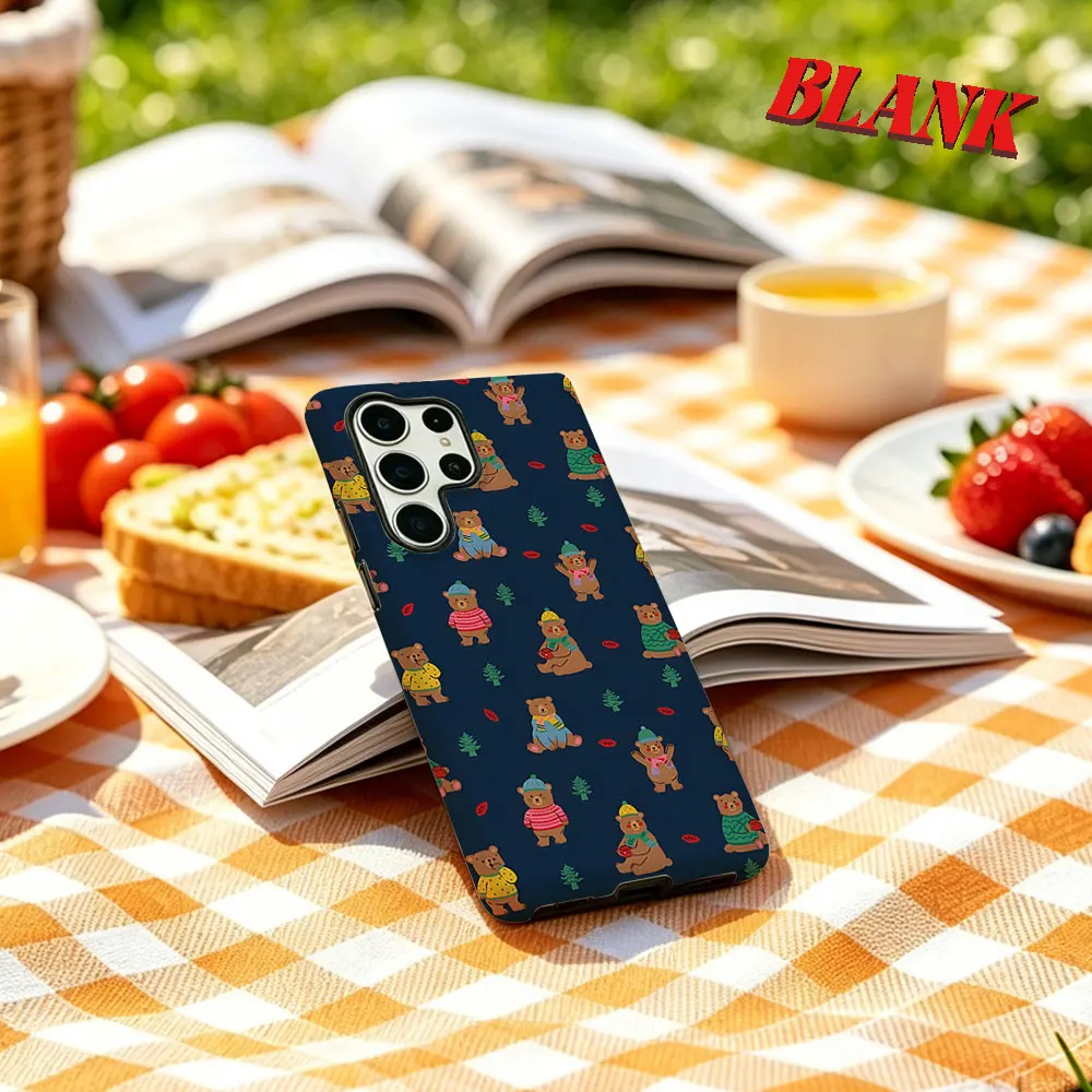 Winter Bears For Samsung Galaxy Phone Case S23 A57 S20 S25 FE S26 Plus S24 Ultra A56 A37 2-IN-1 Shockproof Bumper