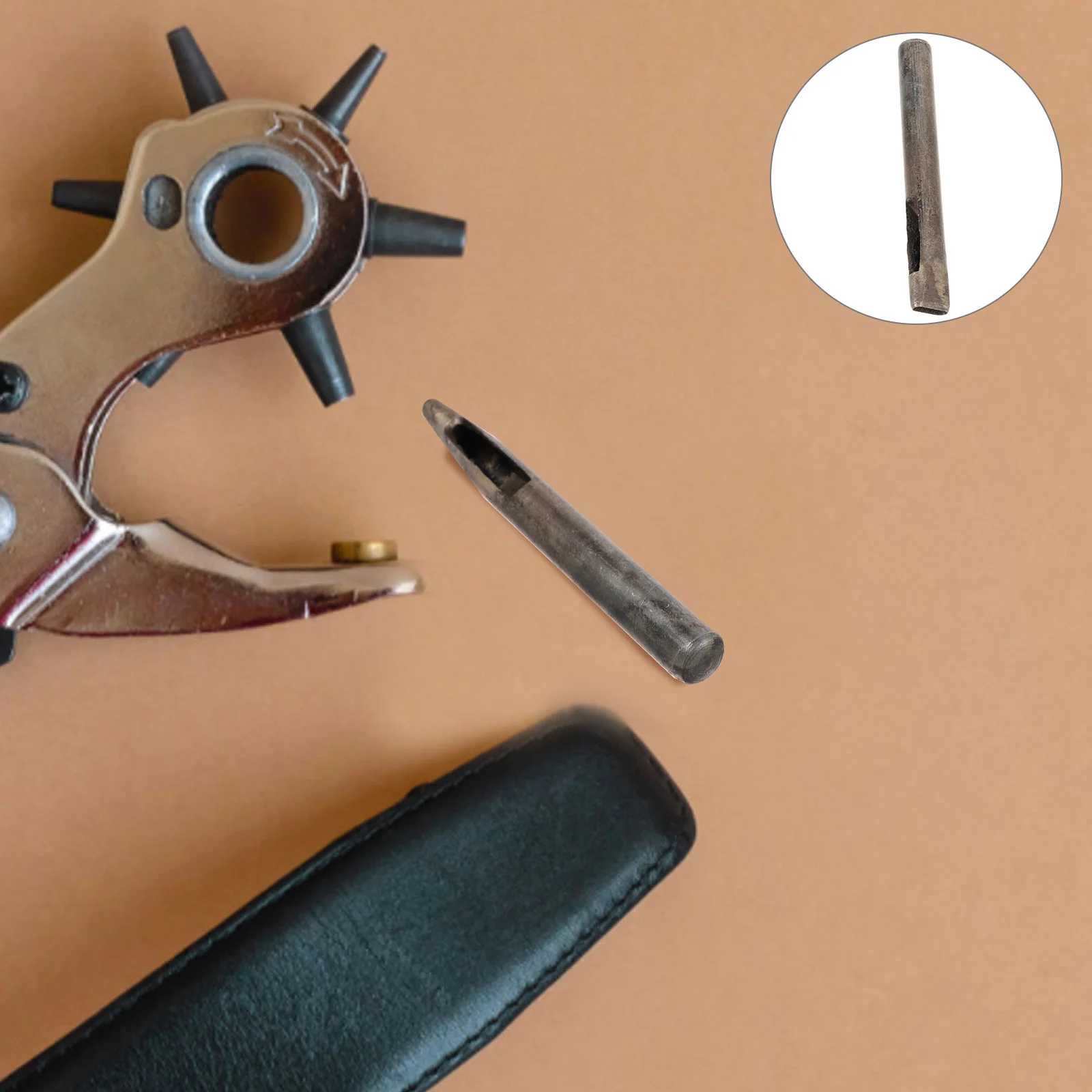 

Oval Punch Tool Craft Puncher For Diy Leatherworking Reusable Metal Handheld Punching Tool For Stitching Lacing