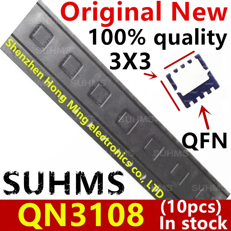 (10 ชิ้น) 100% ใหม่ QN3108 QN3108M3N QFN-8