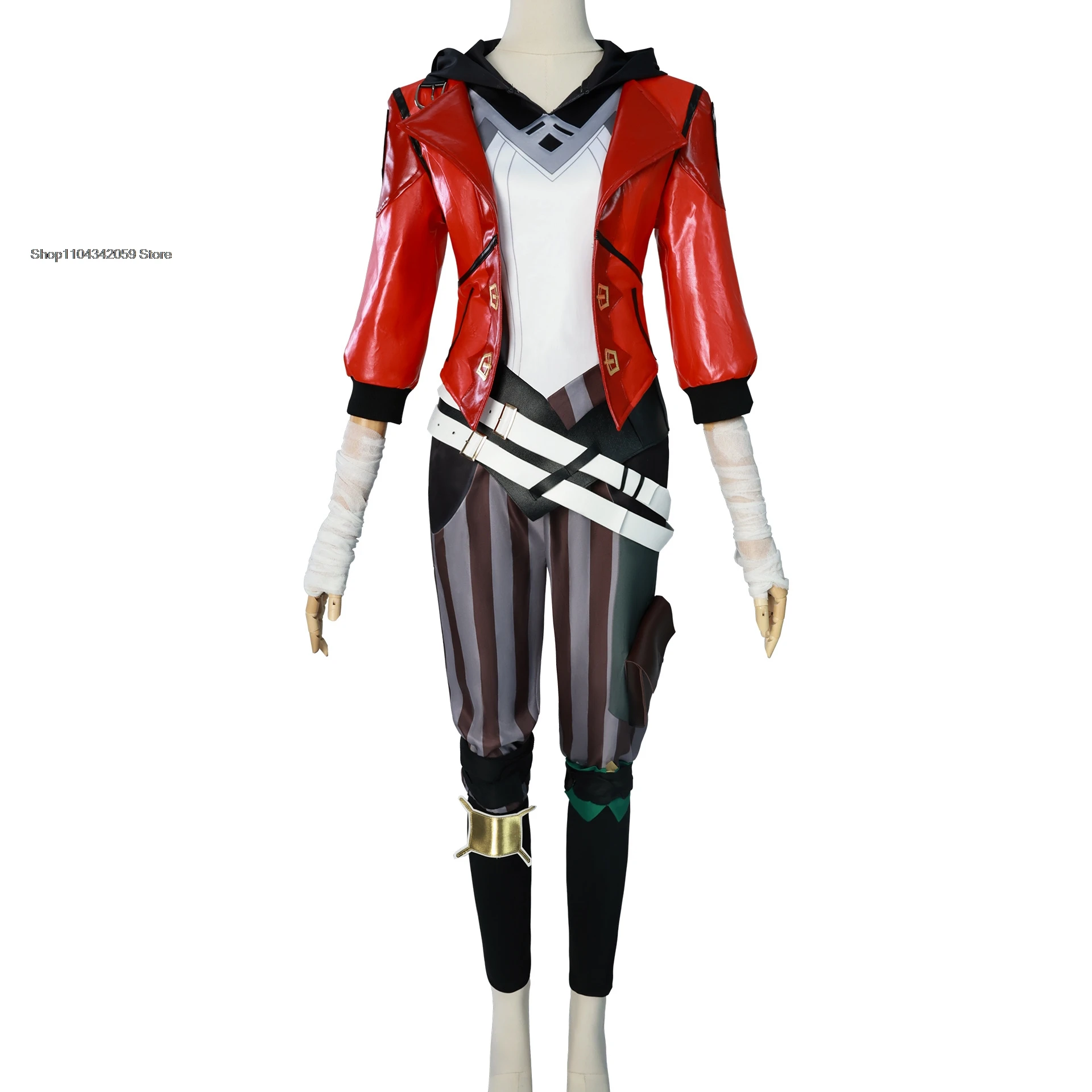 Vi Cosplay Vi Wig Vi Acrane Cosplay LOL Costume Game Arcane Shoes Outfits Halloween Carnival Suit Women Halloween Cosplay Suit