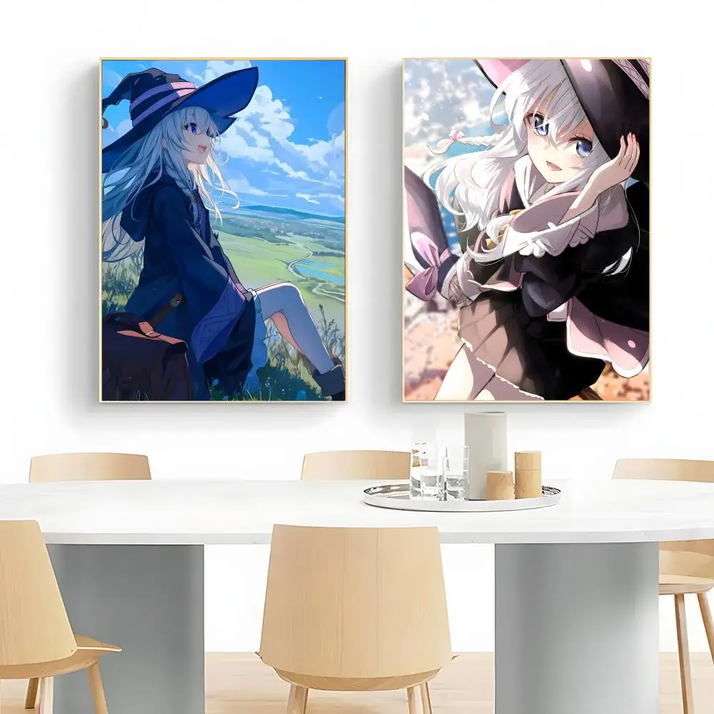 Dreamy Fantasy Anime W-Wandering Witch The Journey of Elaina Poster Wall Art Print Decorative Mural Home Decor Gift Unframed