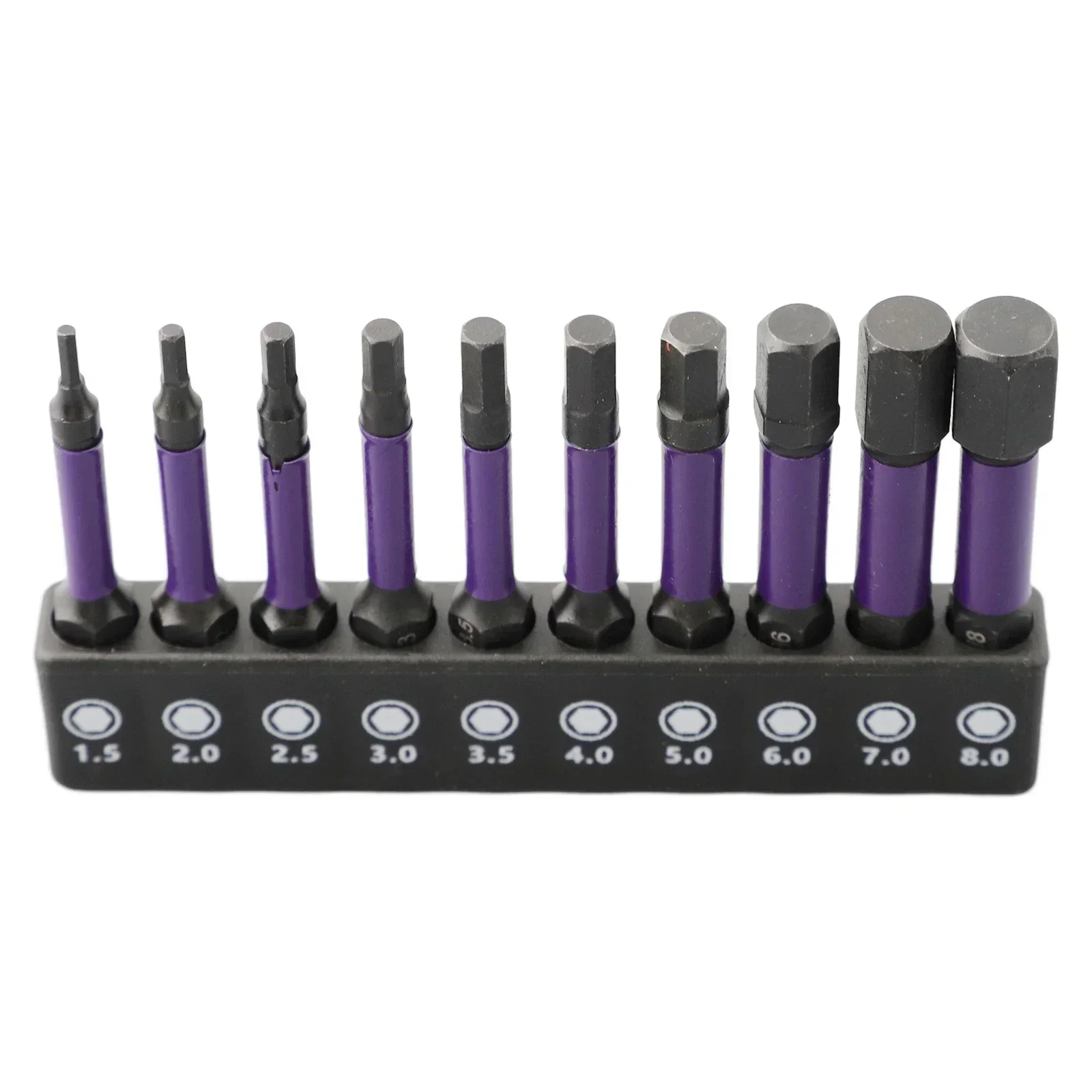 10pcs Magnetic Screwdriver Bits Set 1/4 Inch Hex Shank Electric Repair Tools Metric H1.5 2.0 H2.5 H3 H3.5 H4 H5 H6 H7 H8 Series