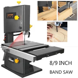 8 Inch 9 Inch Woodworking Band Sawing Machine Desktop Wire Saw Jigsaw Metal 85/89MM Cutting Rosary Tools 350/550W 220V Table Saw