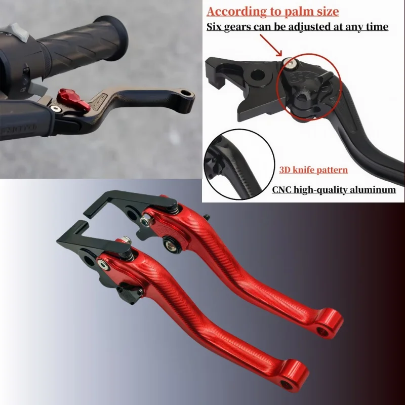 

3D Clutch Lever Brake Lever Set For Kawasaki ZX6R/636 07-18 ZX10R 06-15 Z1000 2007-16 Adjustable Handle Levers Motorcycle Parts