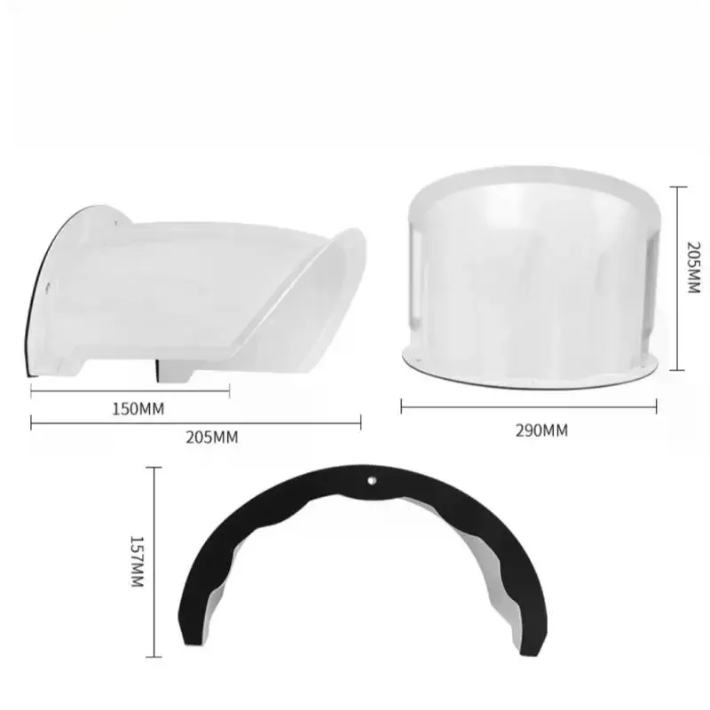 Capa protetora à prova de chuva para câmeras dome, caixa de proteção para câmera de segurança