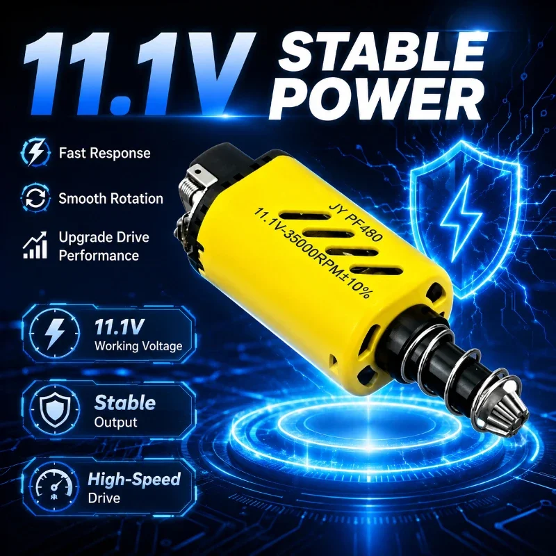 480 High Torque Motor 11.1V 35000 RPM Short Axis Powerful Magnet Motor Replacement For 2 3 Version Gearbox
