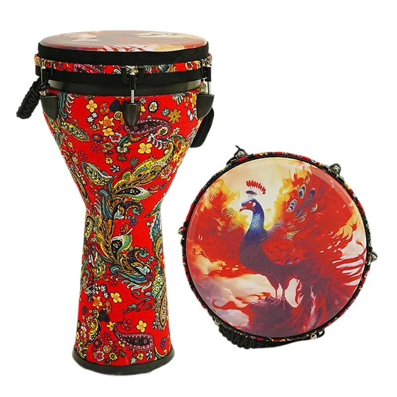 12 Polegada tambor africano portátil djembe crianças iniciante adulto profissional tom afinação mão tambores instrumentos musicais percussão