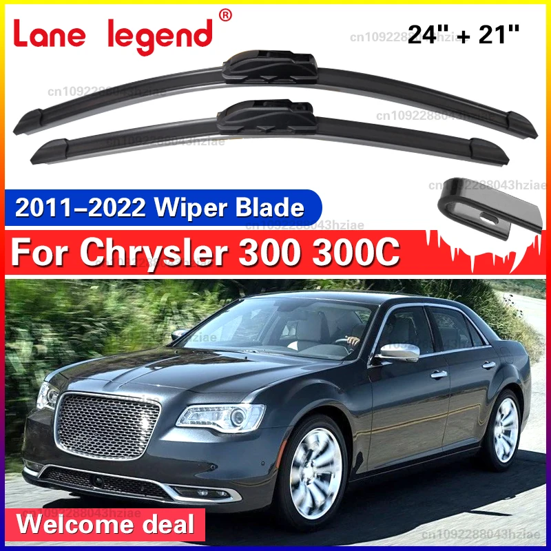 LHD الجبهة ممسحة زجاج أمامي شفرات لكرايسلر 300 300C 2011 - 2022 Lancia Thema 300C ملحقات الزجاج الأمامي 24 "+ 21"