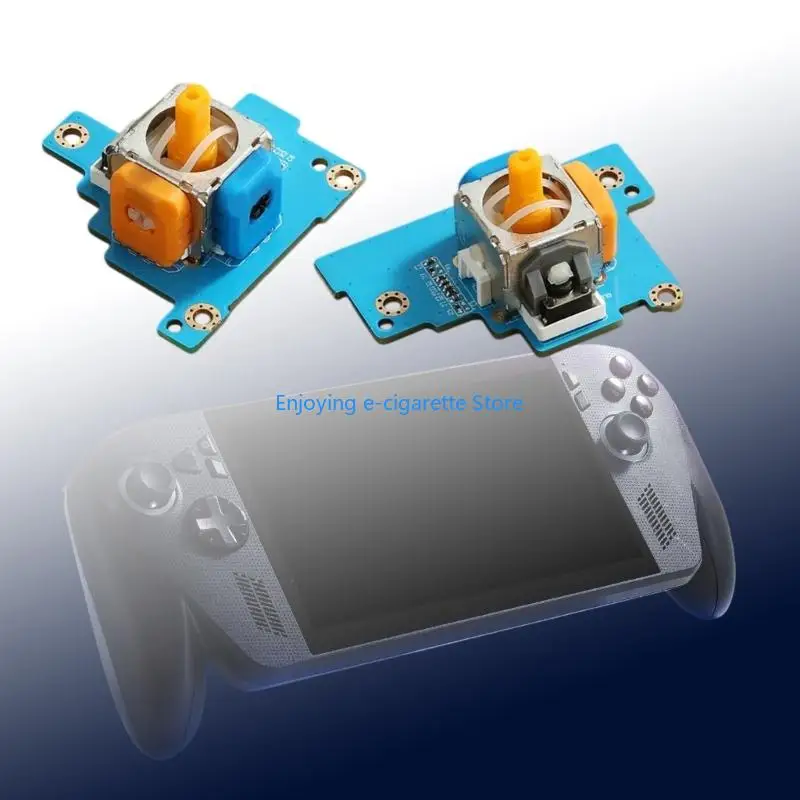 PCB Mounted Joysticks Replacement Assembly Pair, TMR Analog Module Set for Handheld Console Repair, Aging Part Replacement, and