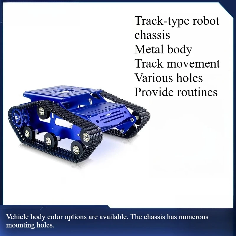 

Robot Tank Chassis Intelligent Small Vehicle DC Motor Metal-aluminum Alloy Tracked Body DIY