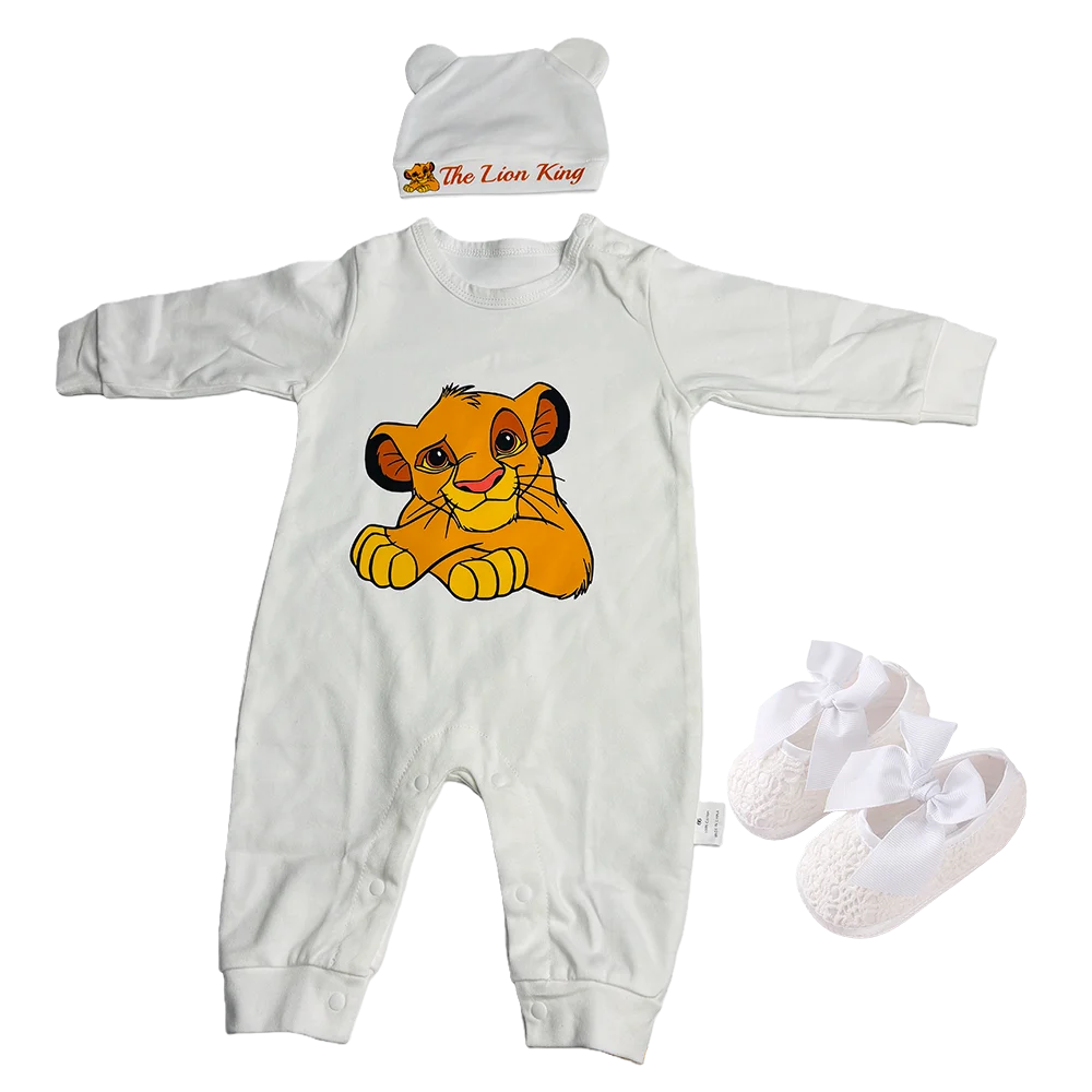 

Baby Spring & Autumn One-Piece Clothing Pure Cotton Material Cute Baby Shoes Baby Hat Girl's Princess Dress Newborn Onesie