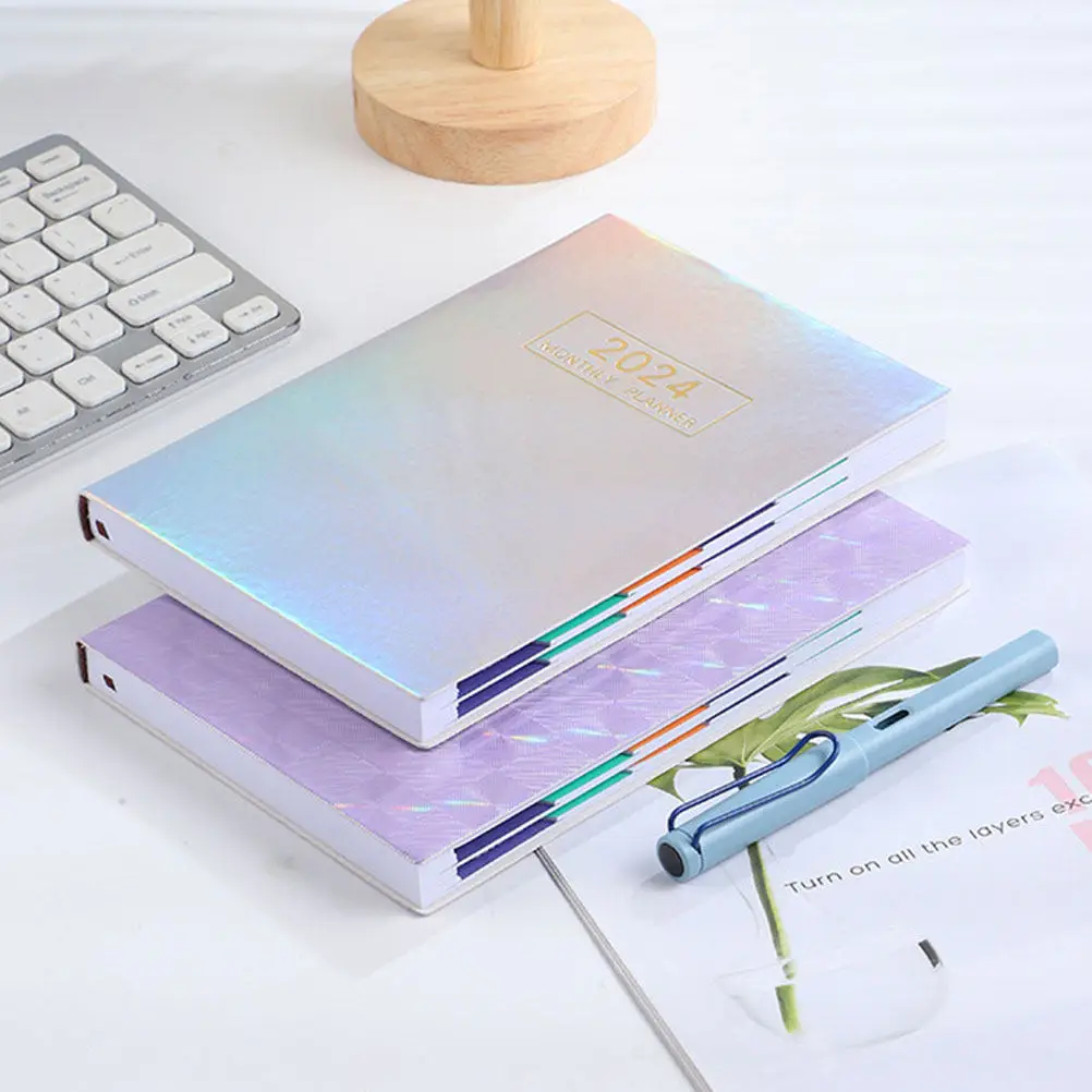 Planner Notepad 2024 Schedule Notebook Multi-Function Daily Organizer Portable Planner for Students Business Office Planning