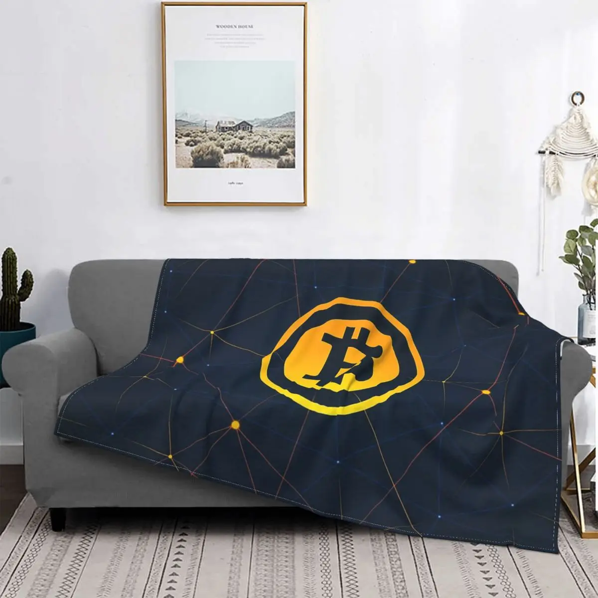 

Bitcoin Crypto Ethereum Knitted Blankets Btc Blockchain Flannel Throw Blanket Airplane Travel Decoration Soft Warm Bedspread