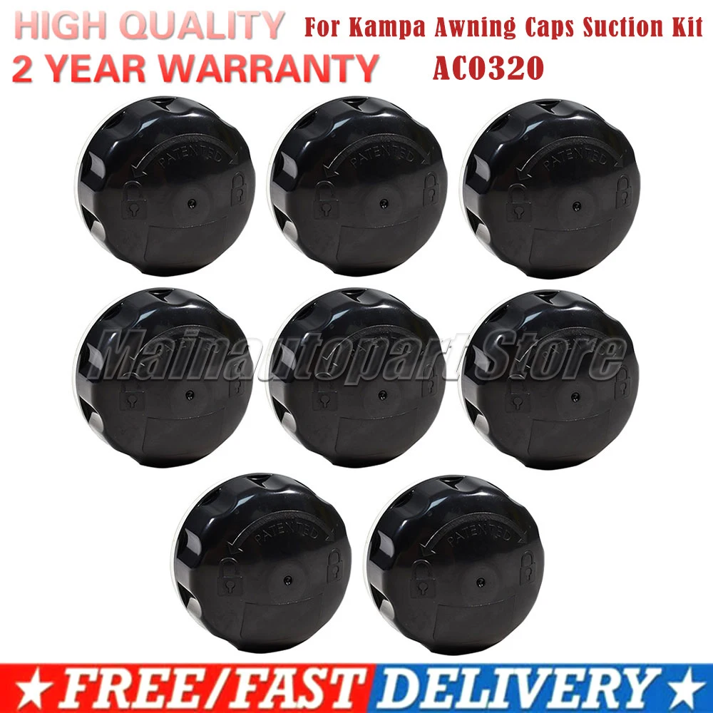 Kit de succión para toldo Kampa, 8 Uds., toldo para caravana, paquetes de autocaravana AC0320