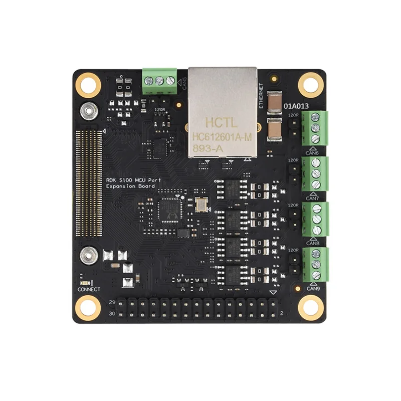 Ingenious-RDK S100 MCU Expansion Board-Port Extension Gigabit Network, CAN GPIO, 30PIN, IMU Interface