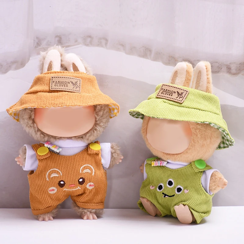 17cm Mini Plush Doll'S Clothes Outfit Accessories For Labubu Clothes Time To Chill Doll Clothes