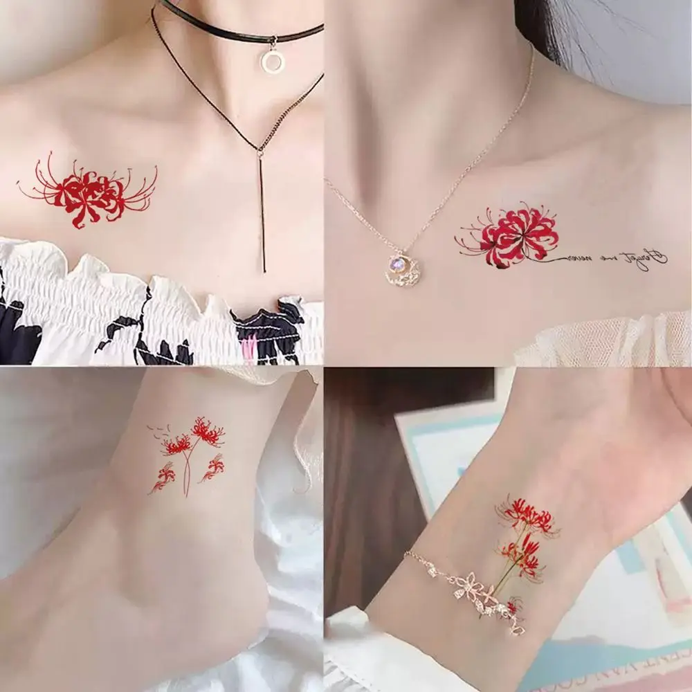 

30PCS Waterproof Clavicle Tattoos Sticker Simulation Disposable Temporary Tattoo Sticker Long-lasting Scar Cover up