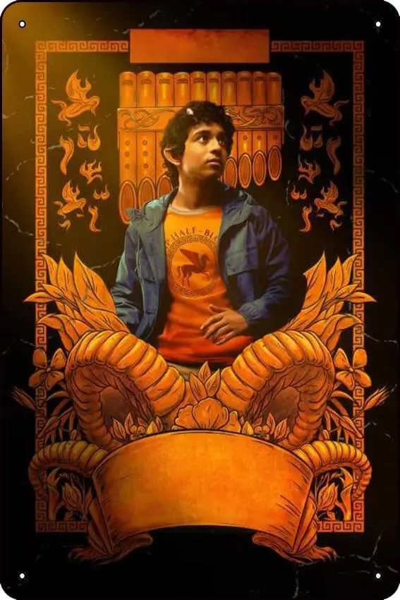 Percy Jackson and the Olympians (2023) Show Poster Bar Cafe living room bedroom wall trim Materia lMetal Mounting Type Wall sign