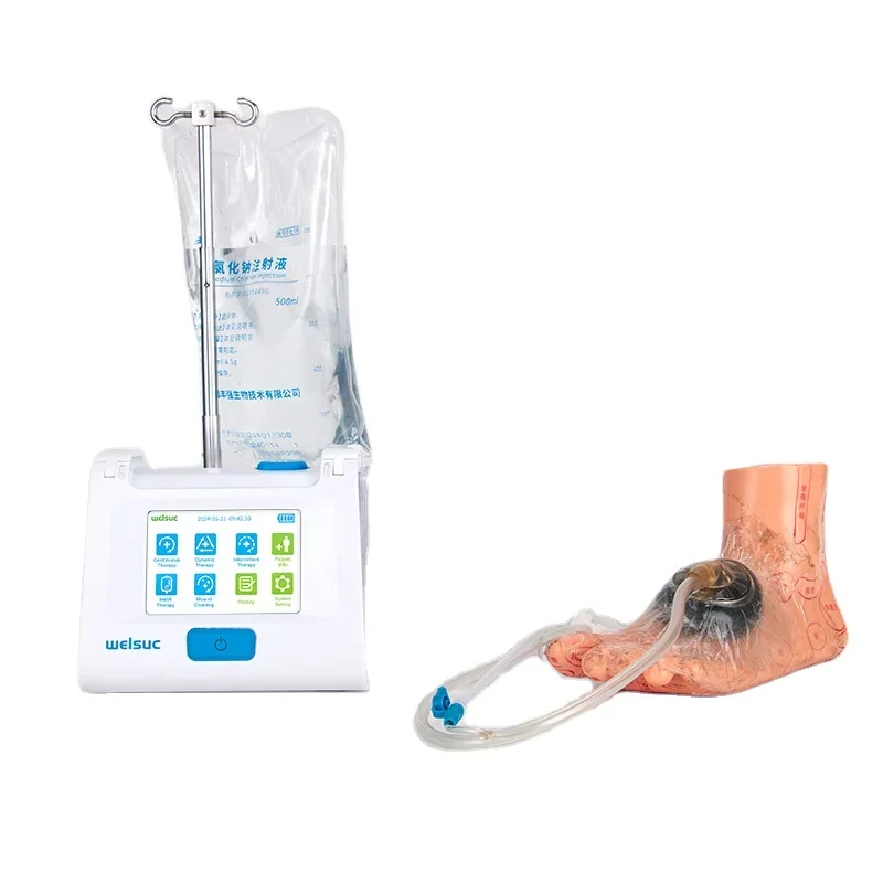 

RH-500- Negative Pressure Wound Therapy device Vac pump Closed Drainage machine Portable Trauma device with dressing kit NPWT