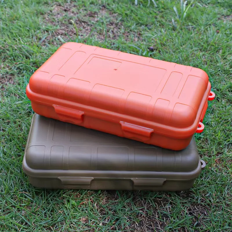 Extra large EDC tool outdoor survival kit box, shockproof and waterproof box, sealed box, outdoor survival storage box