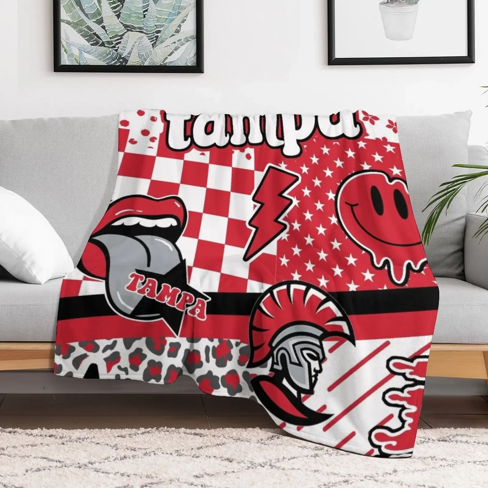 Tampa Throw Blanket Blankets Sofas Of Decoration Sofas cosplay anime Blankets