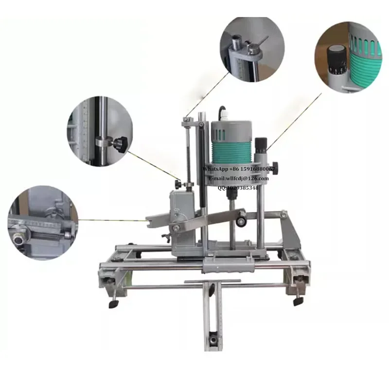 1100W QD18 Portable Wood Door Lock Hole Slotting Machine Woodworking Tenoning Machine 220V and Keyhole cutter  accessories