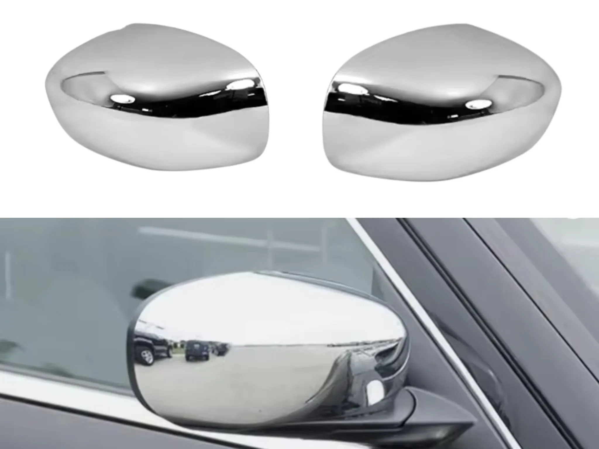 1 Juego de Cubiertas de Espejo Cromadas para Chrysler 300 300C 05-10 (NO Compatible con R/T y SRT8) / Dodge Magnum 05-08 / Dodge Charger 06-10 SOLO Cubierta