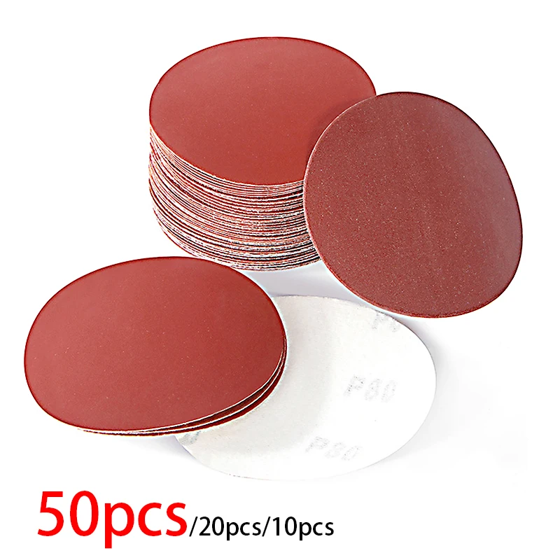 3/4/5/6/7Inches Sanding Paper Set 100-125-150-180mm 40-60-80-120-2000 Grid Metal Polished Woodworking Abrasive Tools