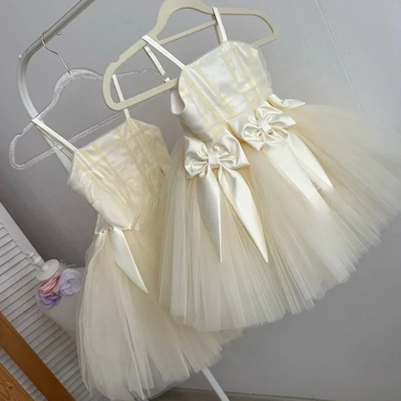 

2023 торжественное платье принцессы для девочек, детское платье на подтяжках для 1 года, детская новая одинаковая одежда для официальных мероприятий