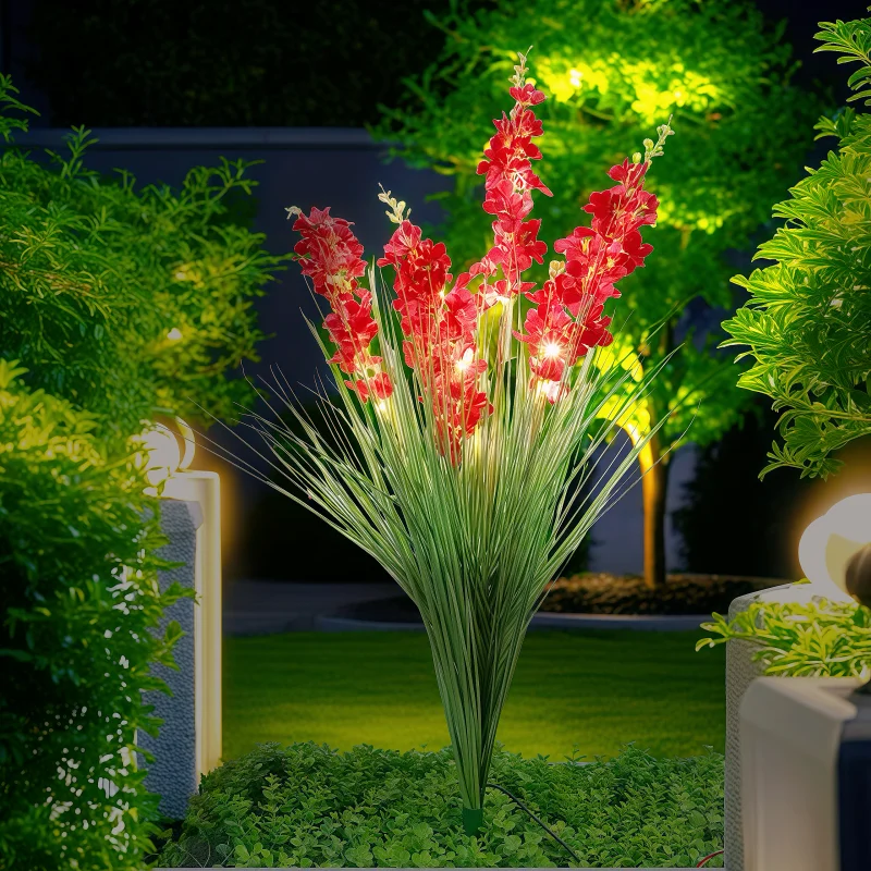 Solar outdoor wisteria flower lamp waterproof homestay orchid garden light simulation decorative landscaping lawn