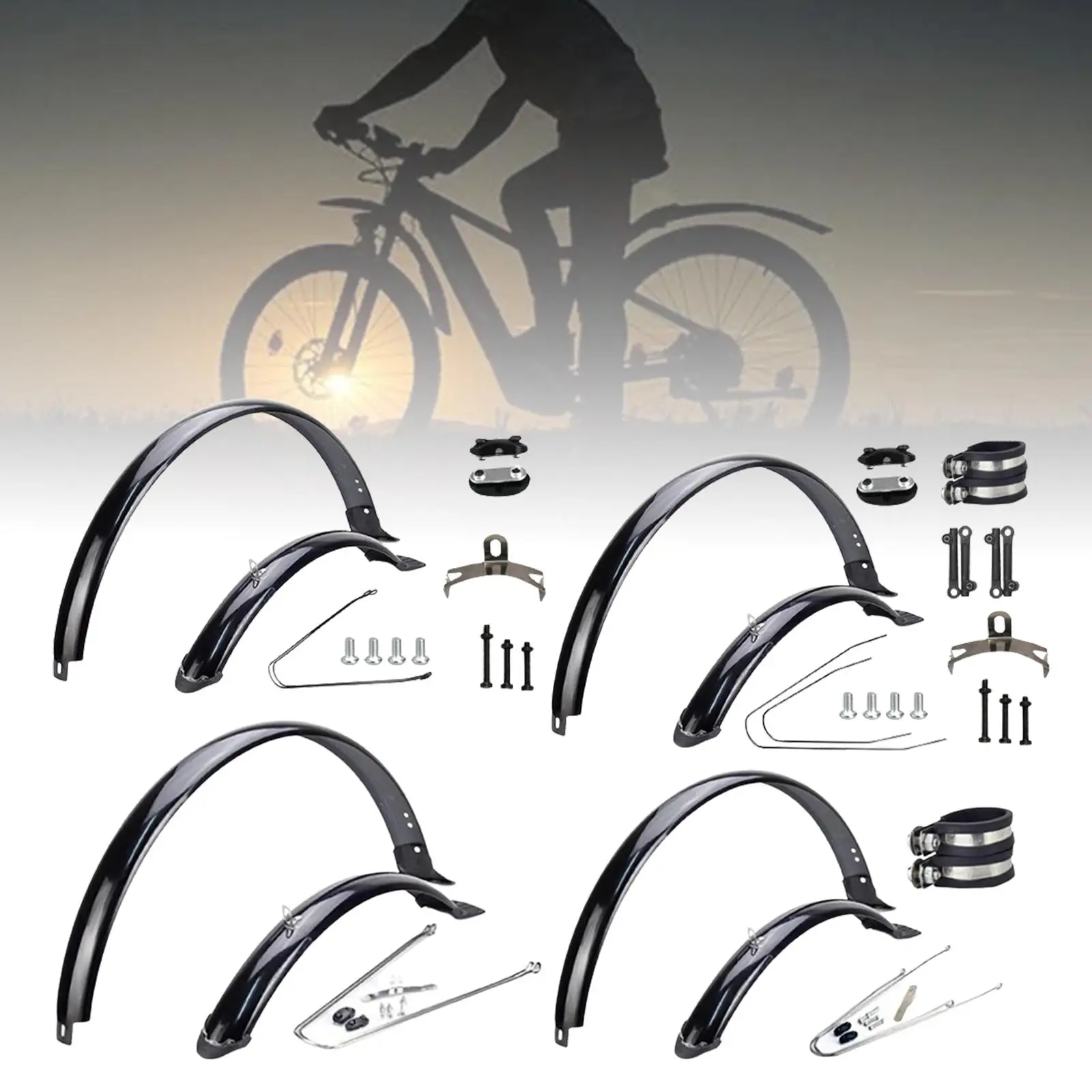 Mountain Bike Mudguards Cycling Set for 24 inch Tires Cycling Accessories