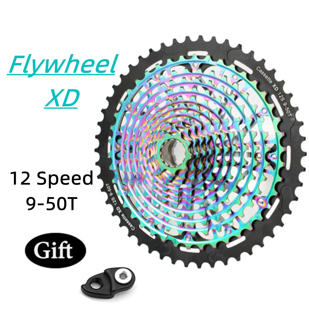 NEW Ultra-light 12 Speed 9-50T  Cassette For SRAM SX NX GX XX1 EAGLE CNC MTBXD Bike FlywheelULT Sprocket Rainbow Freewheel HOT