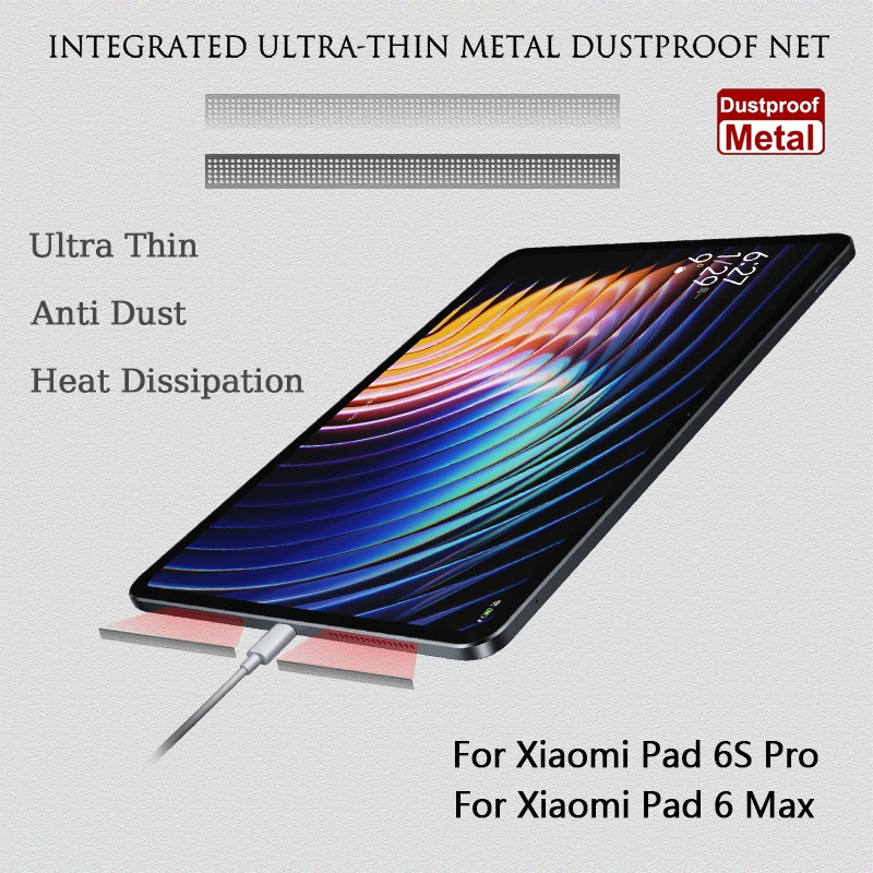 

4PCS Metal Dustproof Net For Xiaomi Pad 6S Pro Pad 6 Max Speaker Hole AntiDust Mesh Horn Dustproof Anti-Scratch Sticke Protector